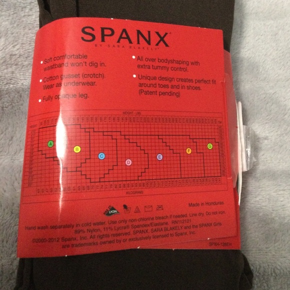 Spanx Chocolate Tight-End Tights Size E - Picture 2 of 4